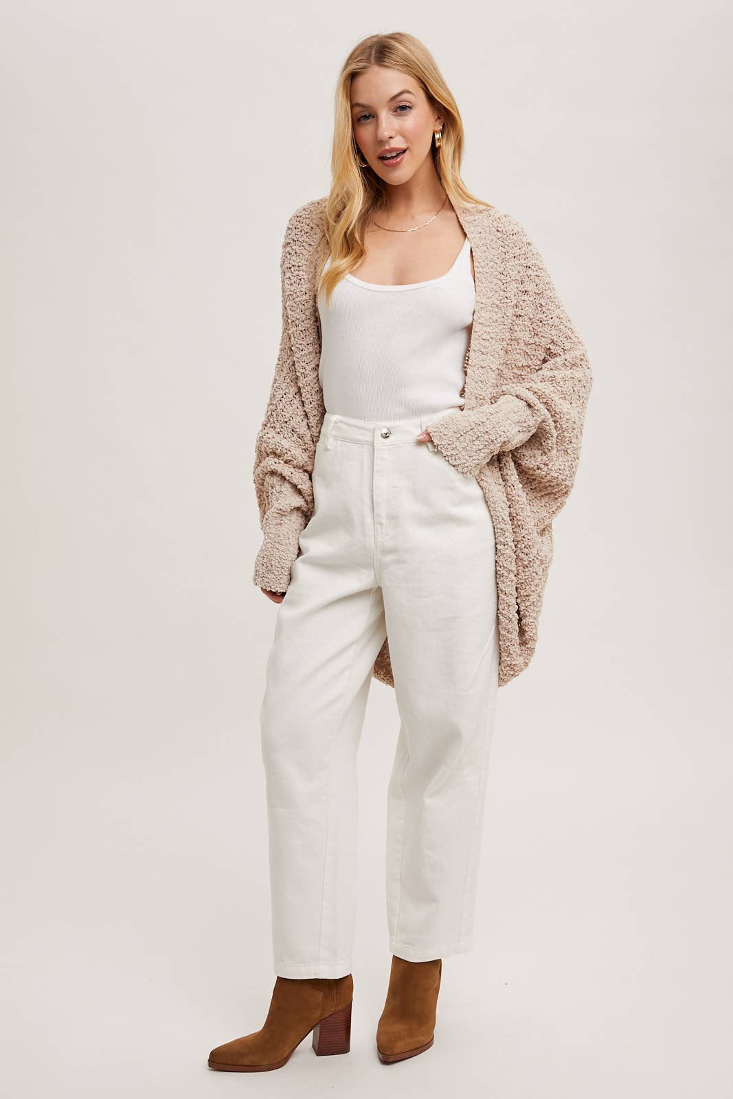 OPEN FRONT DOLMAN CARDIGAN