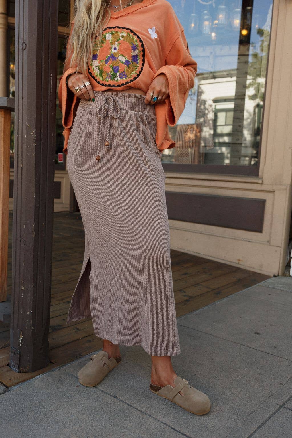 DESERT ROSE MAXI SKIRT
