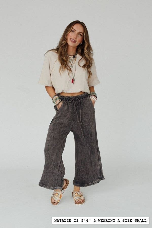 So Comfy Wide Leg Pant - New Charcoal
