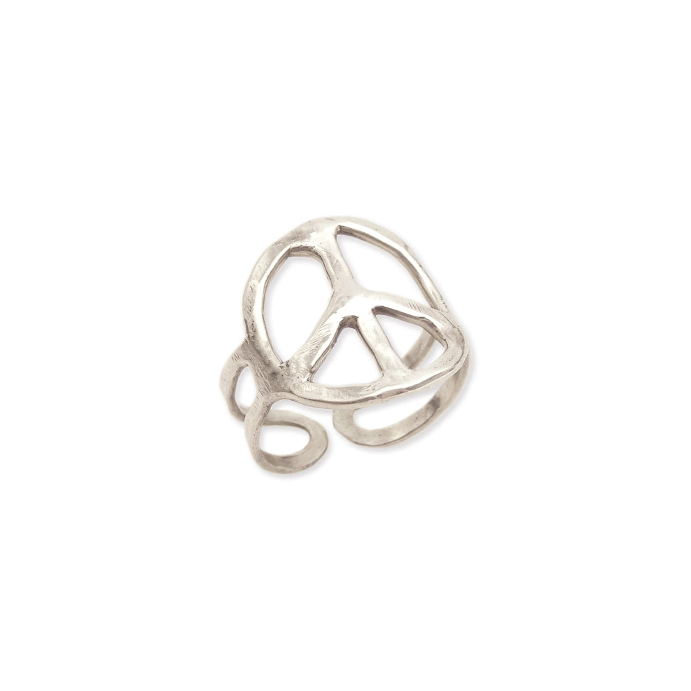 Peace Silver Ring