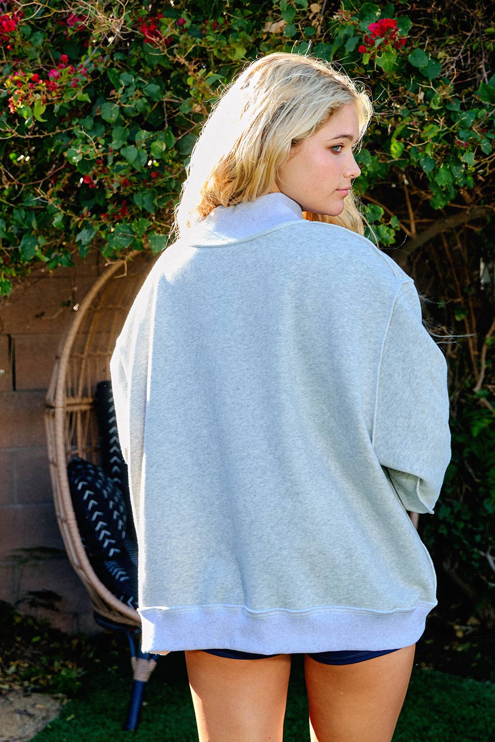 'PILATES & YOGA' Reversible Sweatshirt