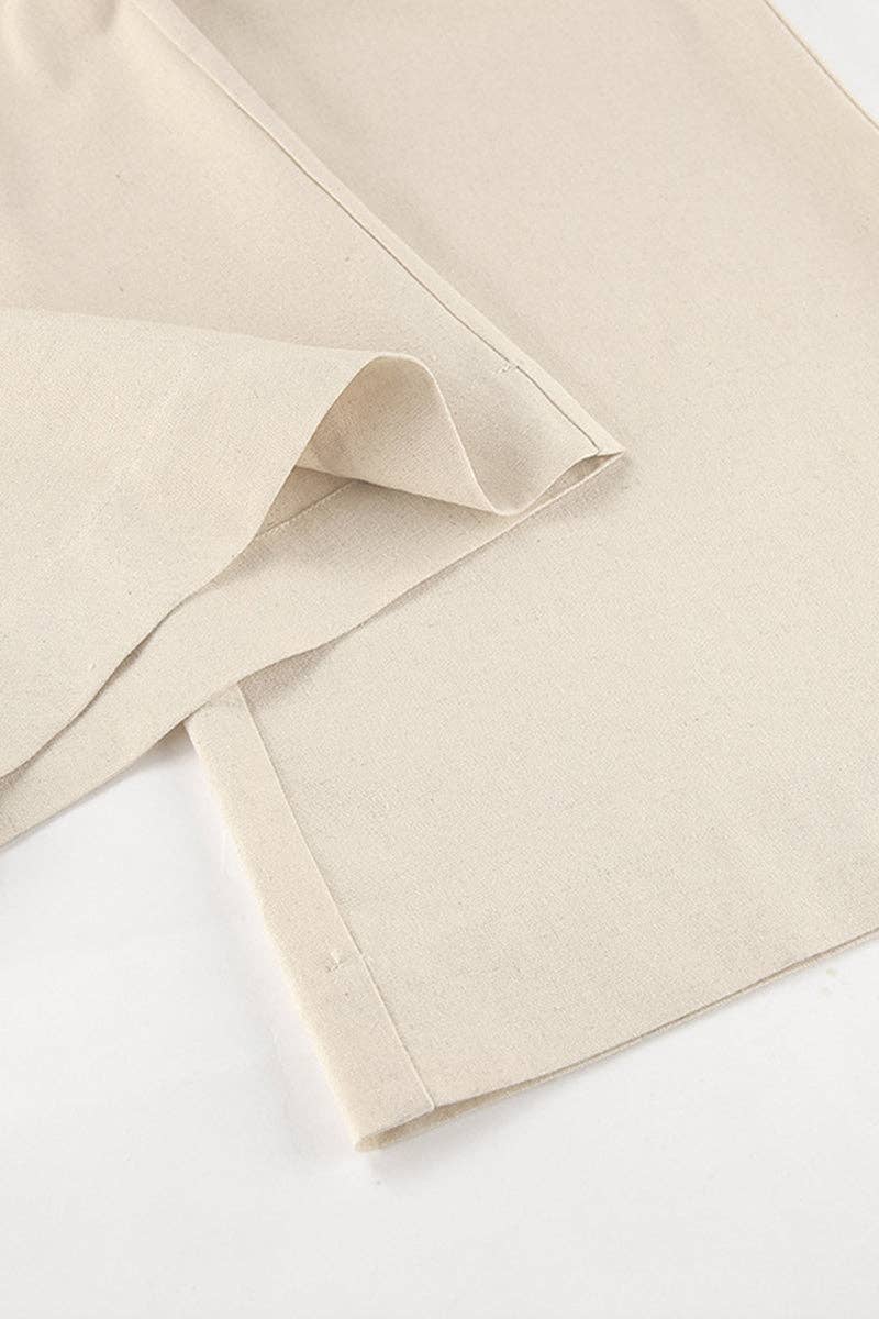 Relaxed Wide-Leg Casual Pants