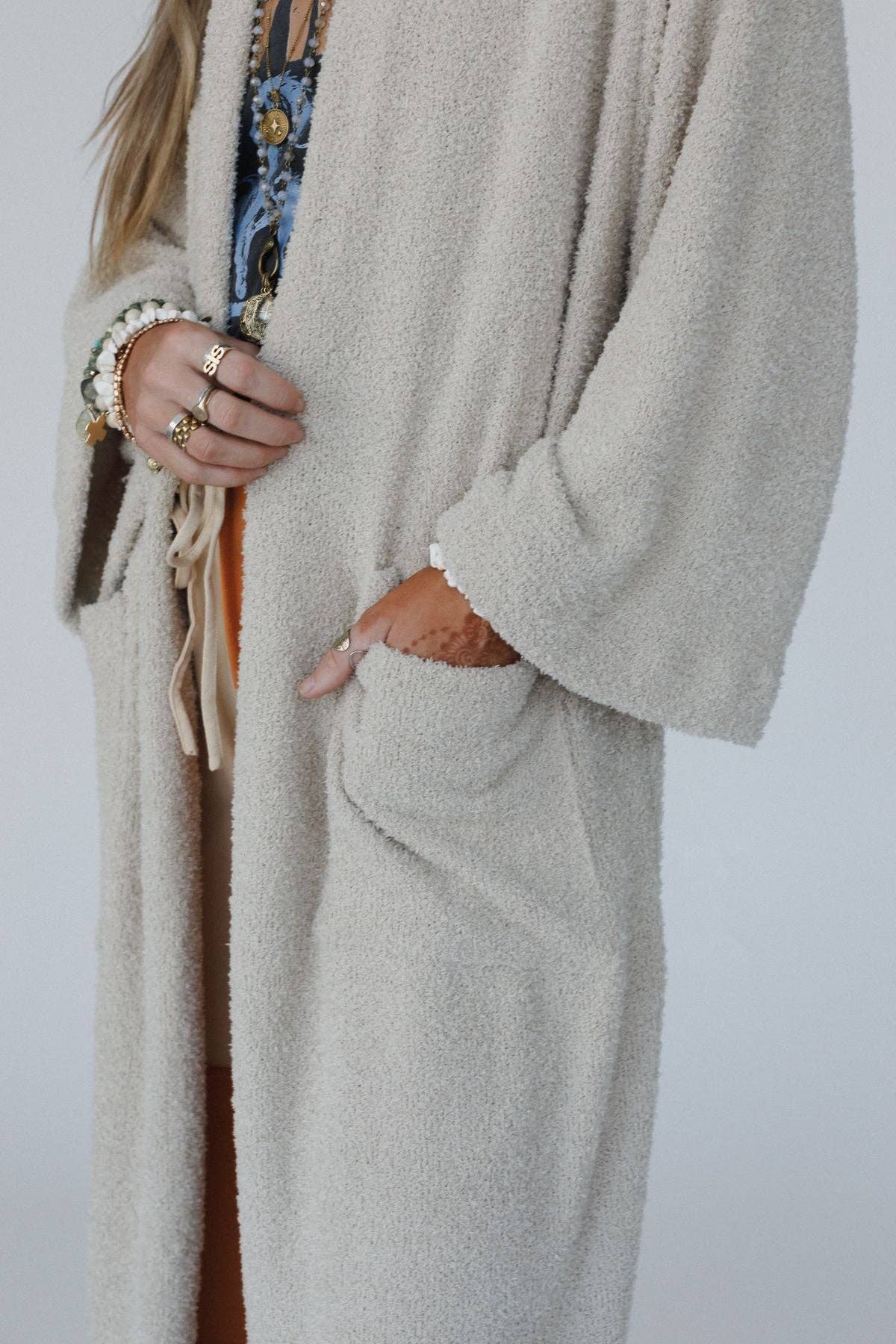 Moonlight Hug Cardigan - Seashell