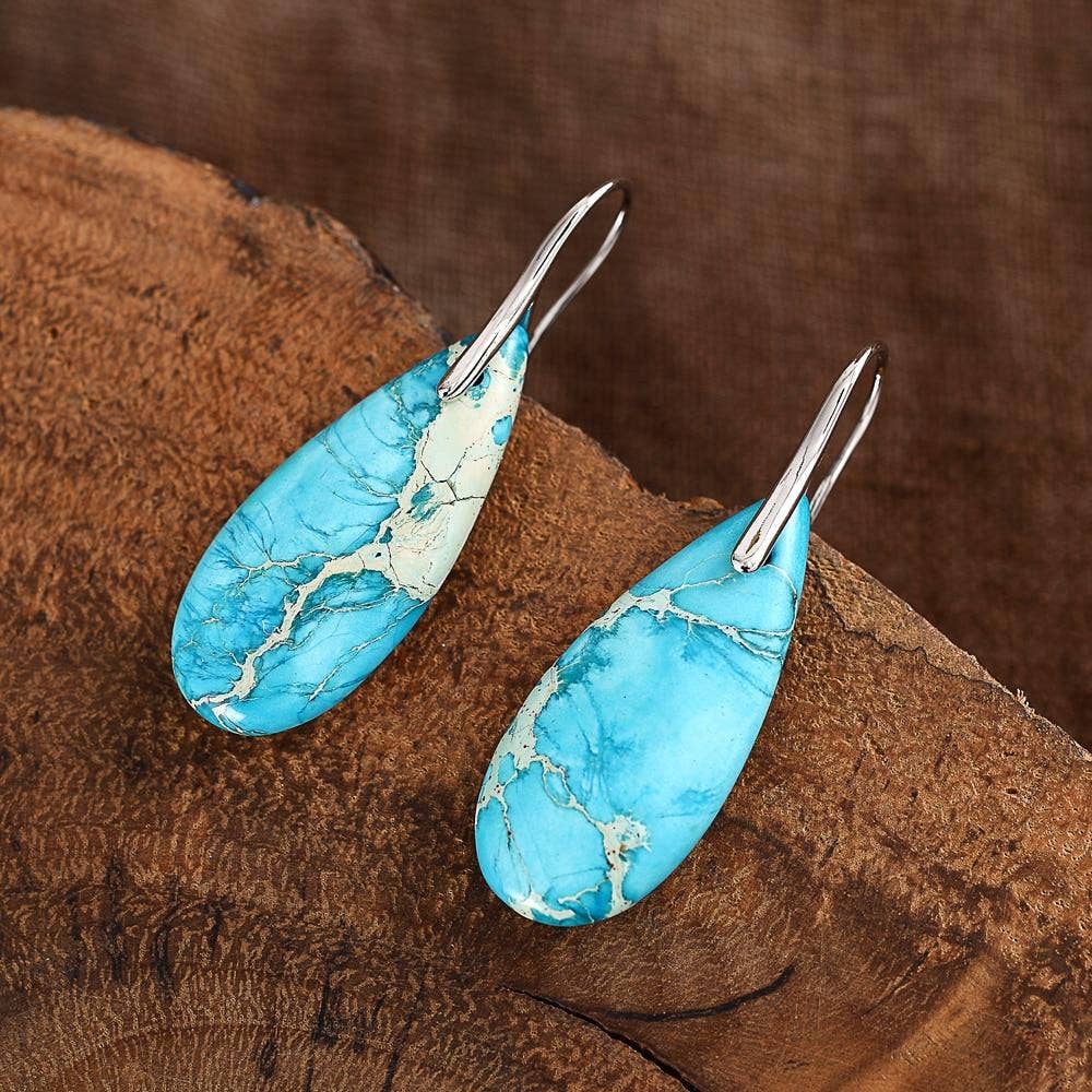 TURQUOISE JASPER EARRINGS