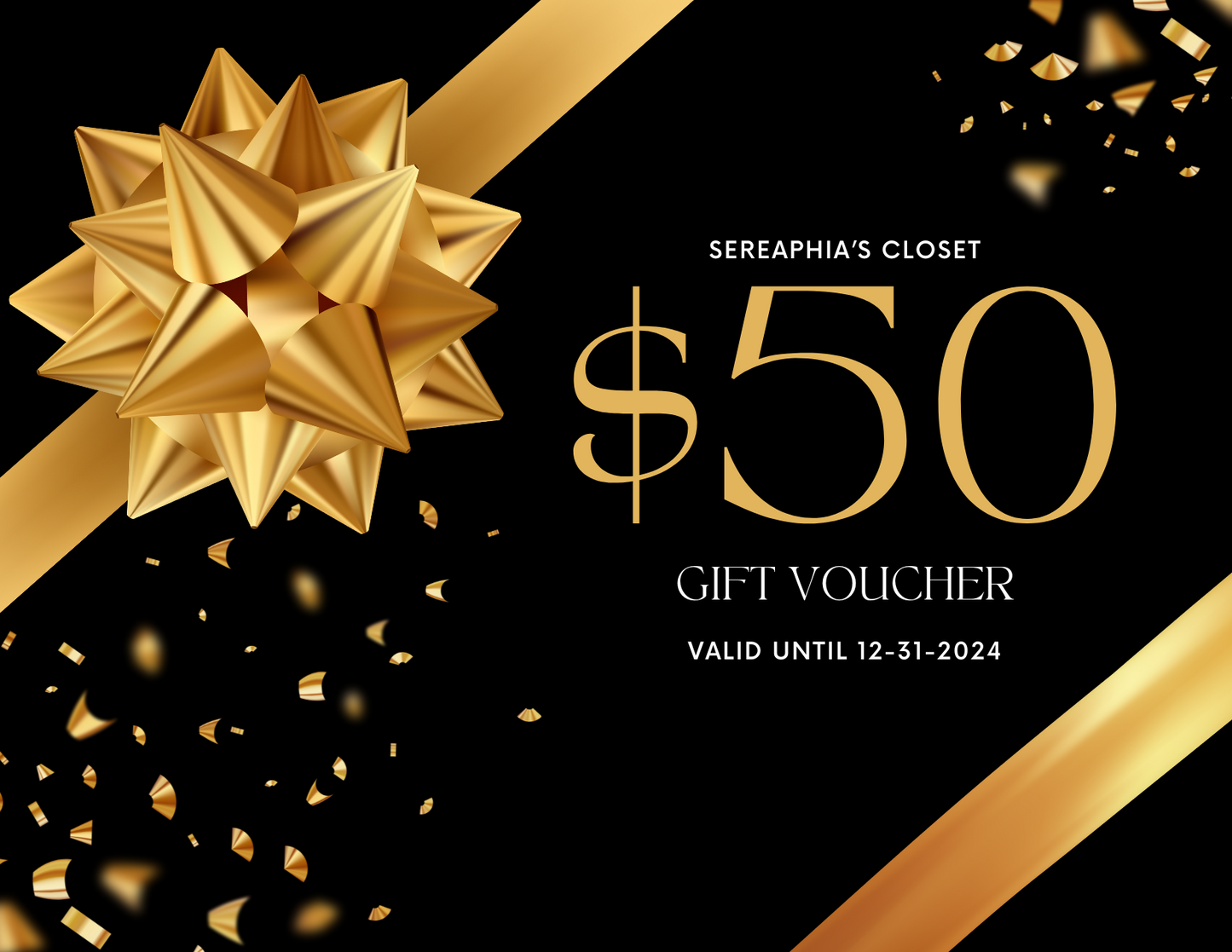SERAPHIA'S CLOSET GIFT CARDS