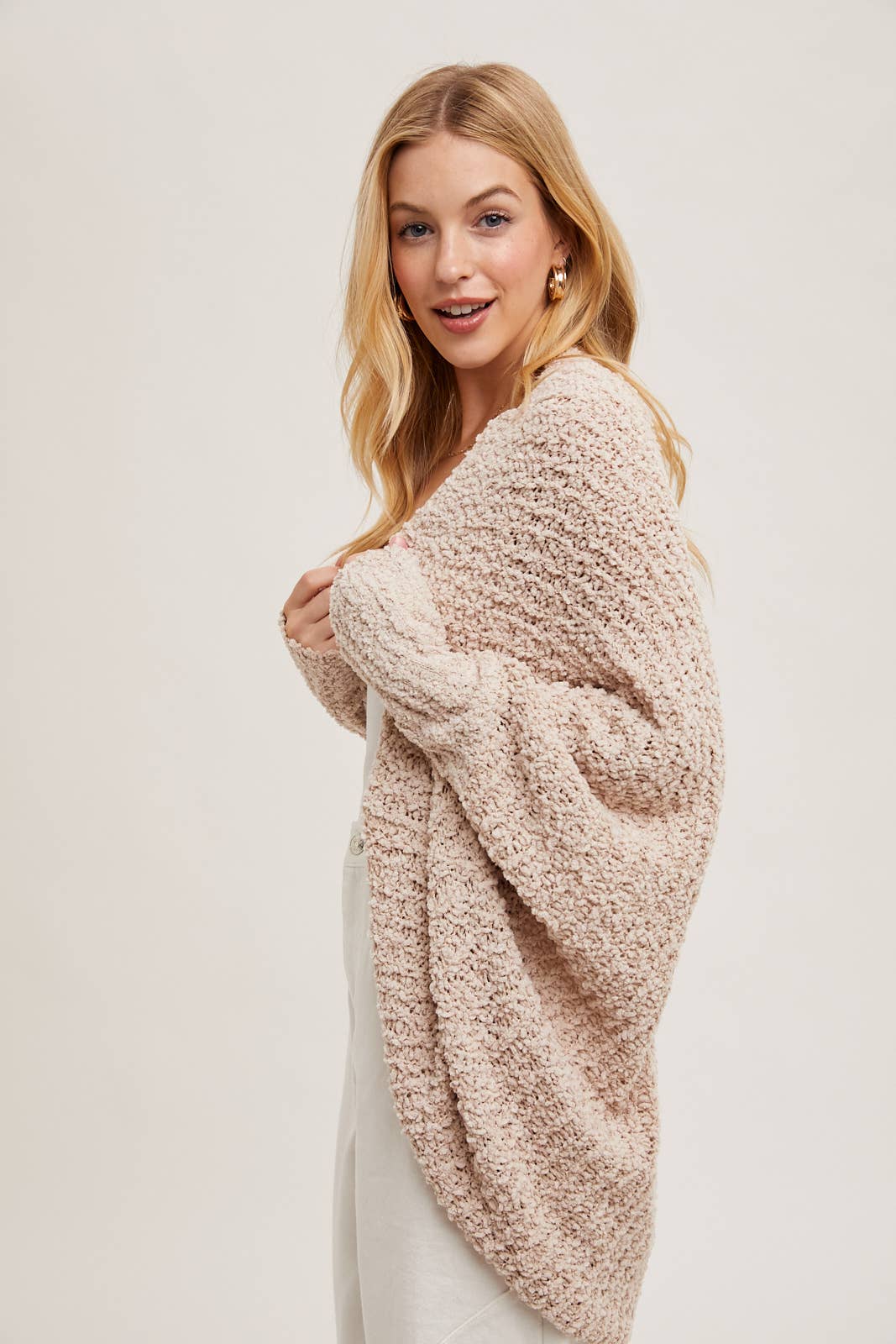 OPEN FRONT DOLMAN CARDIGAN