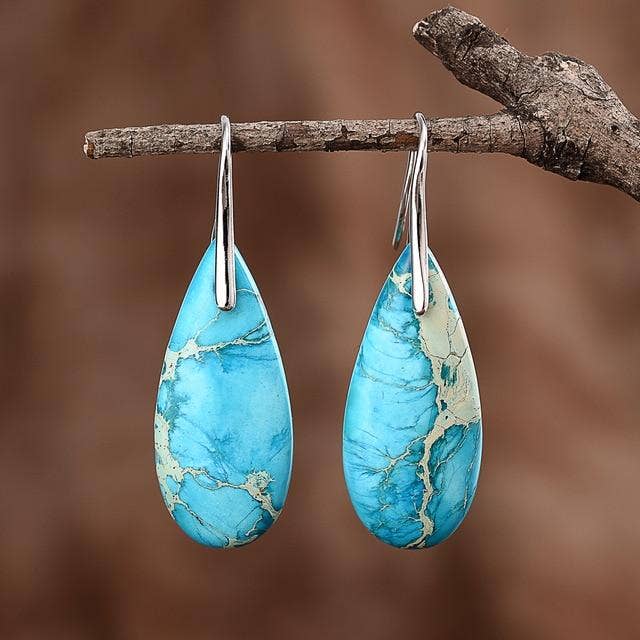 TURQUOISE JASPER EARRINGS