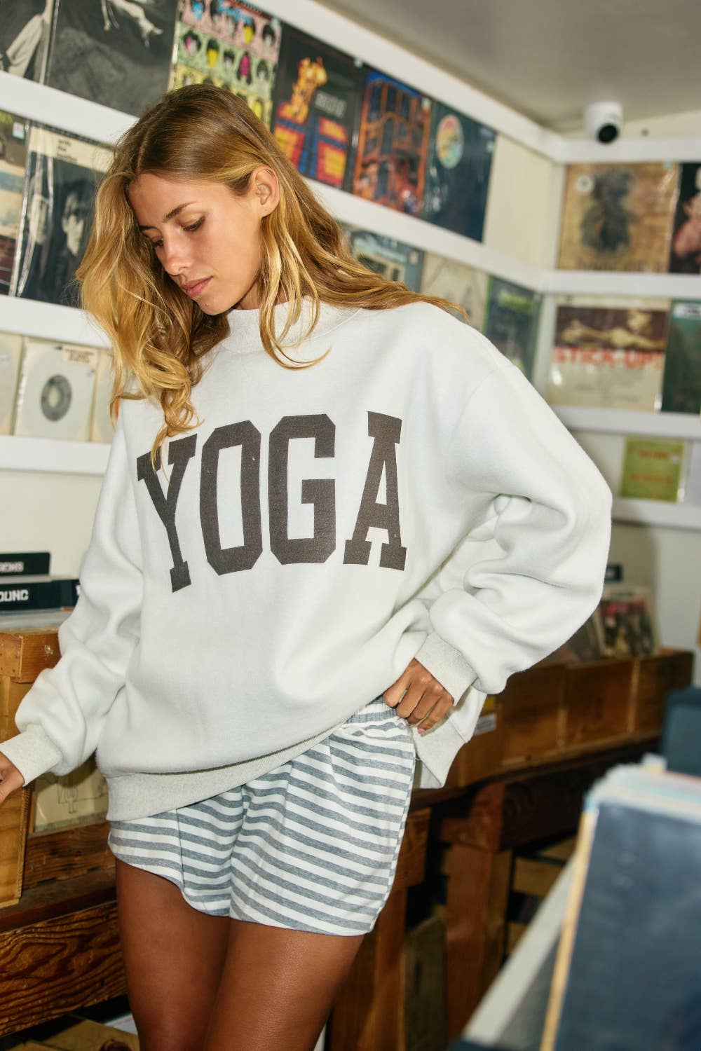 'PILATES & YOGA' Reversible Sweatshirt