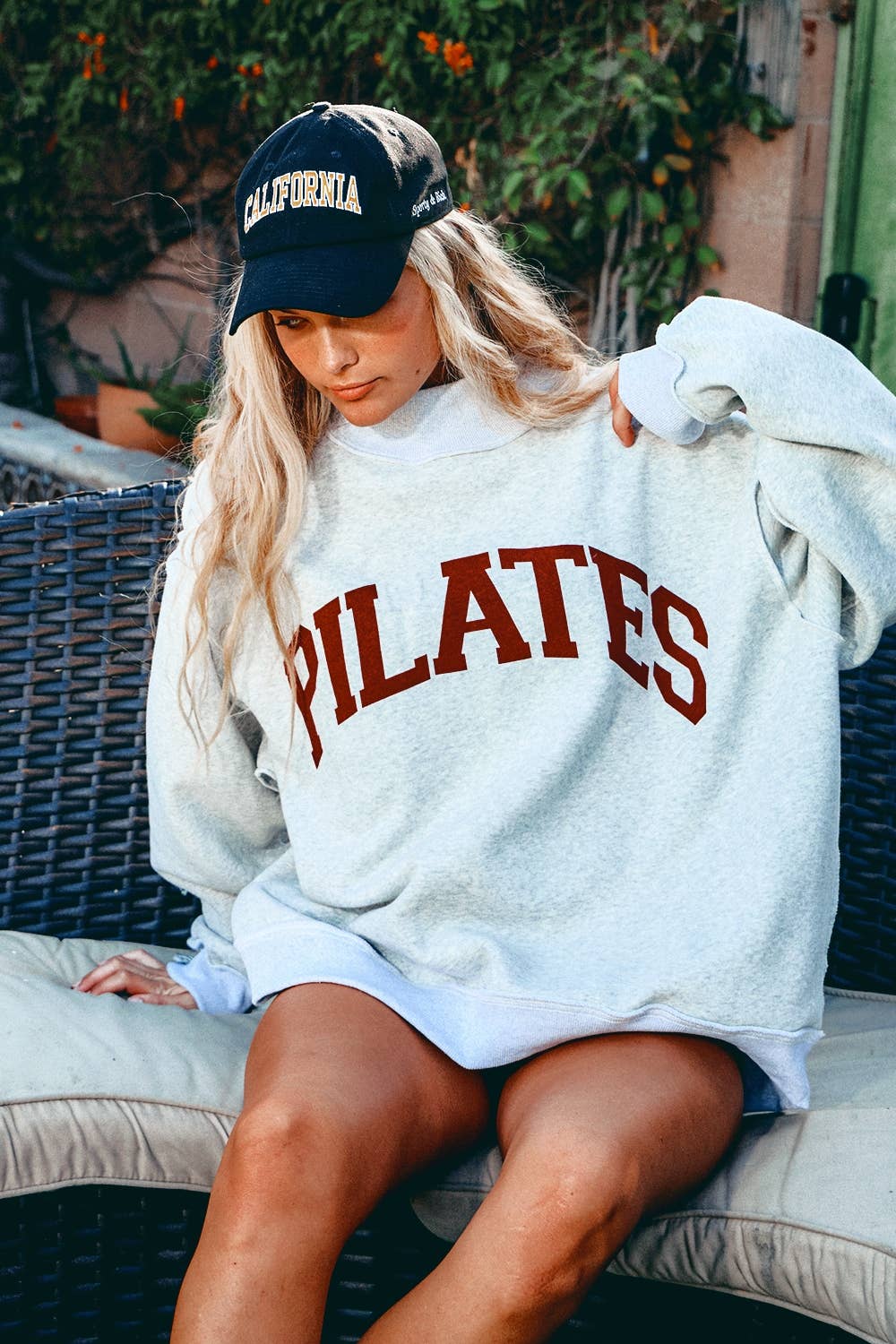 'PILATES & YOGA' Reversible Sweatshirt