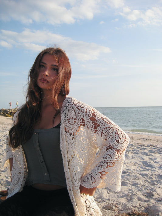 CROCHET LACE CARDIGAN