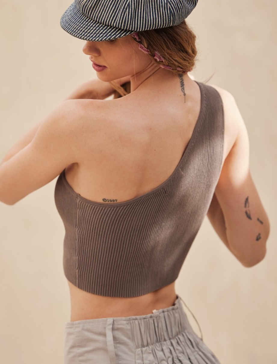 RIBBED TANK CROPPED