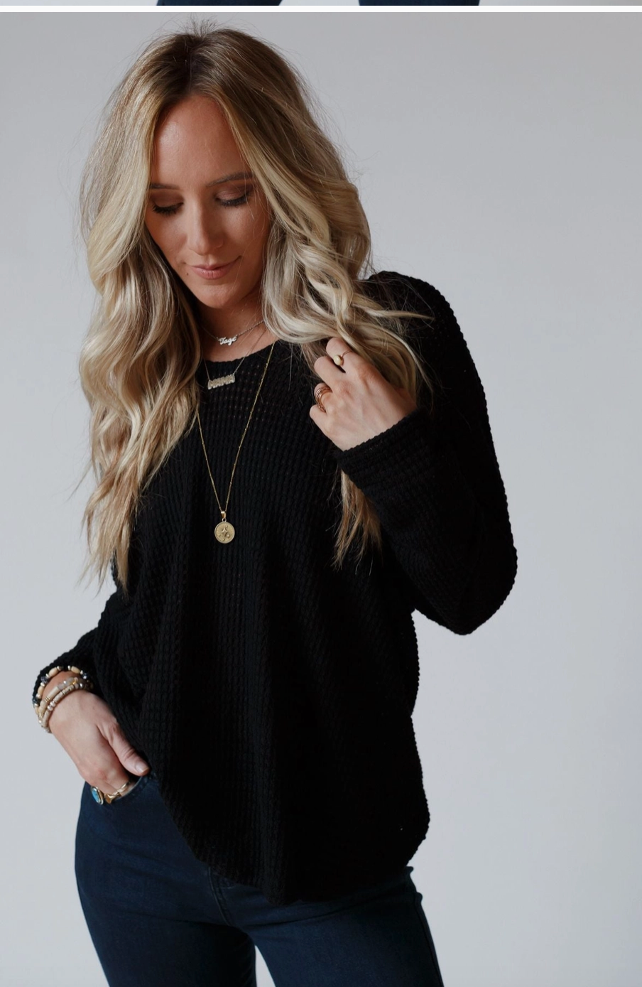 OPEN BACK SWEATER