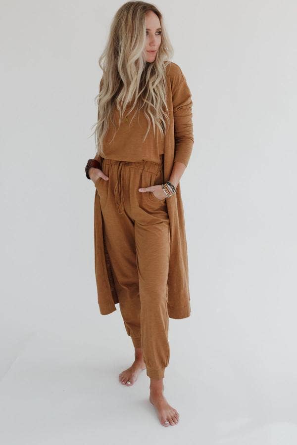 Jumpsuit And Cardigan Set