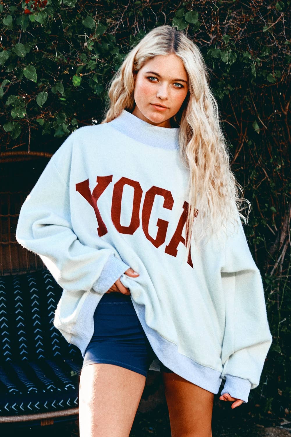 'PILATES & YOGA' Reversible Sweatshirt