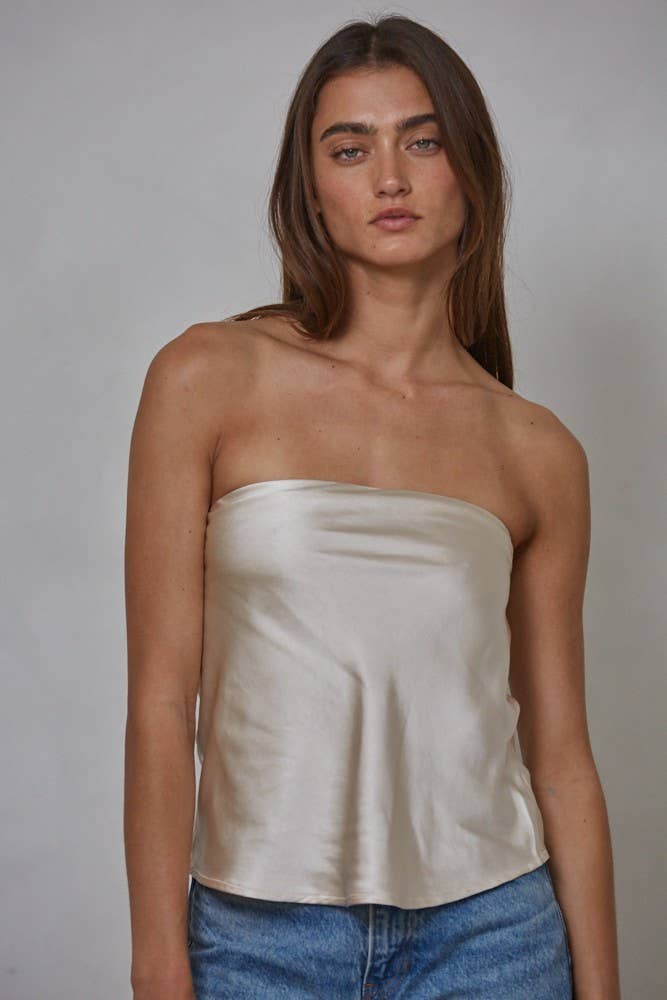 Satin Tube Top