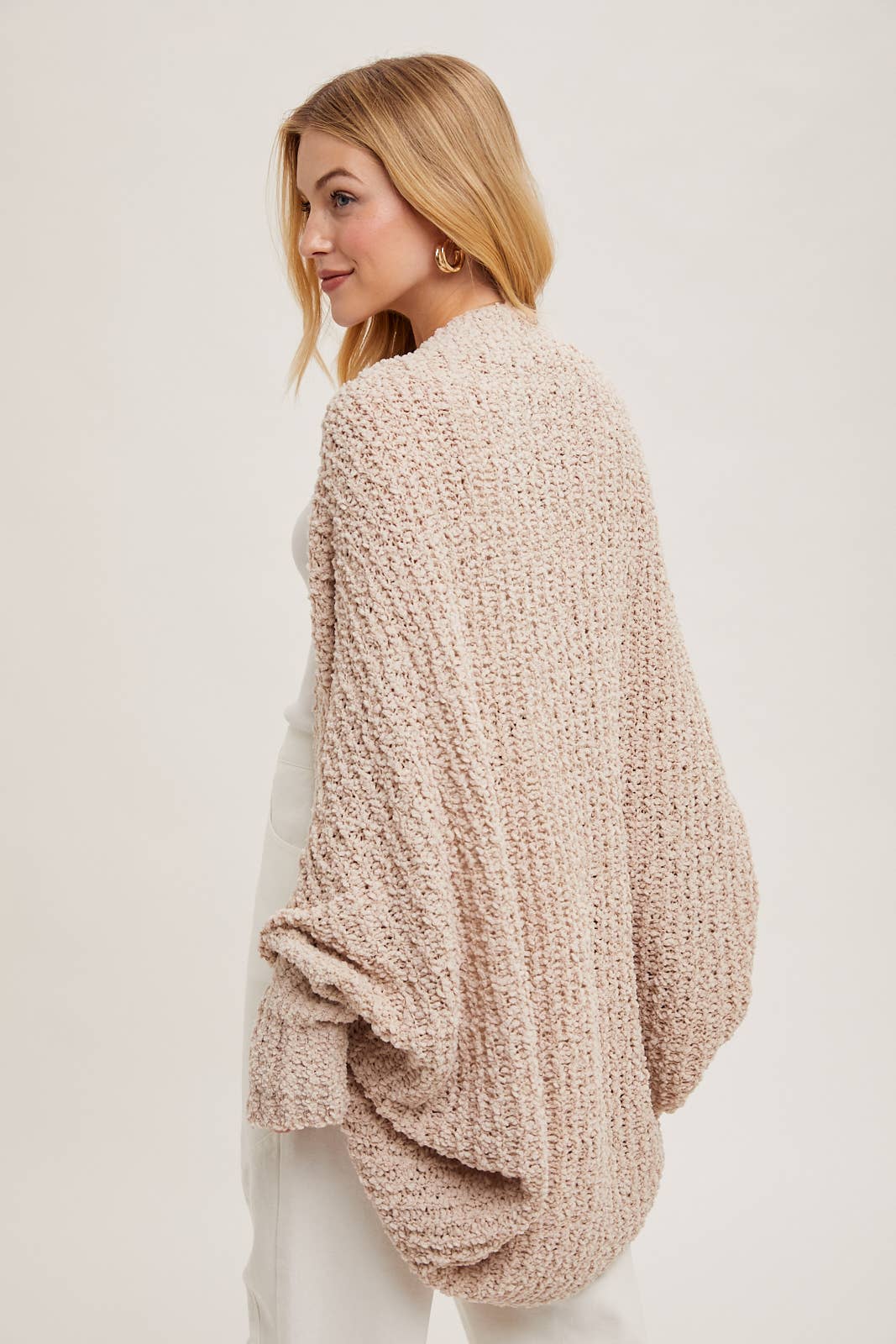 OPEN FRONT DOLMAN CARDIGAN
