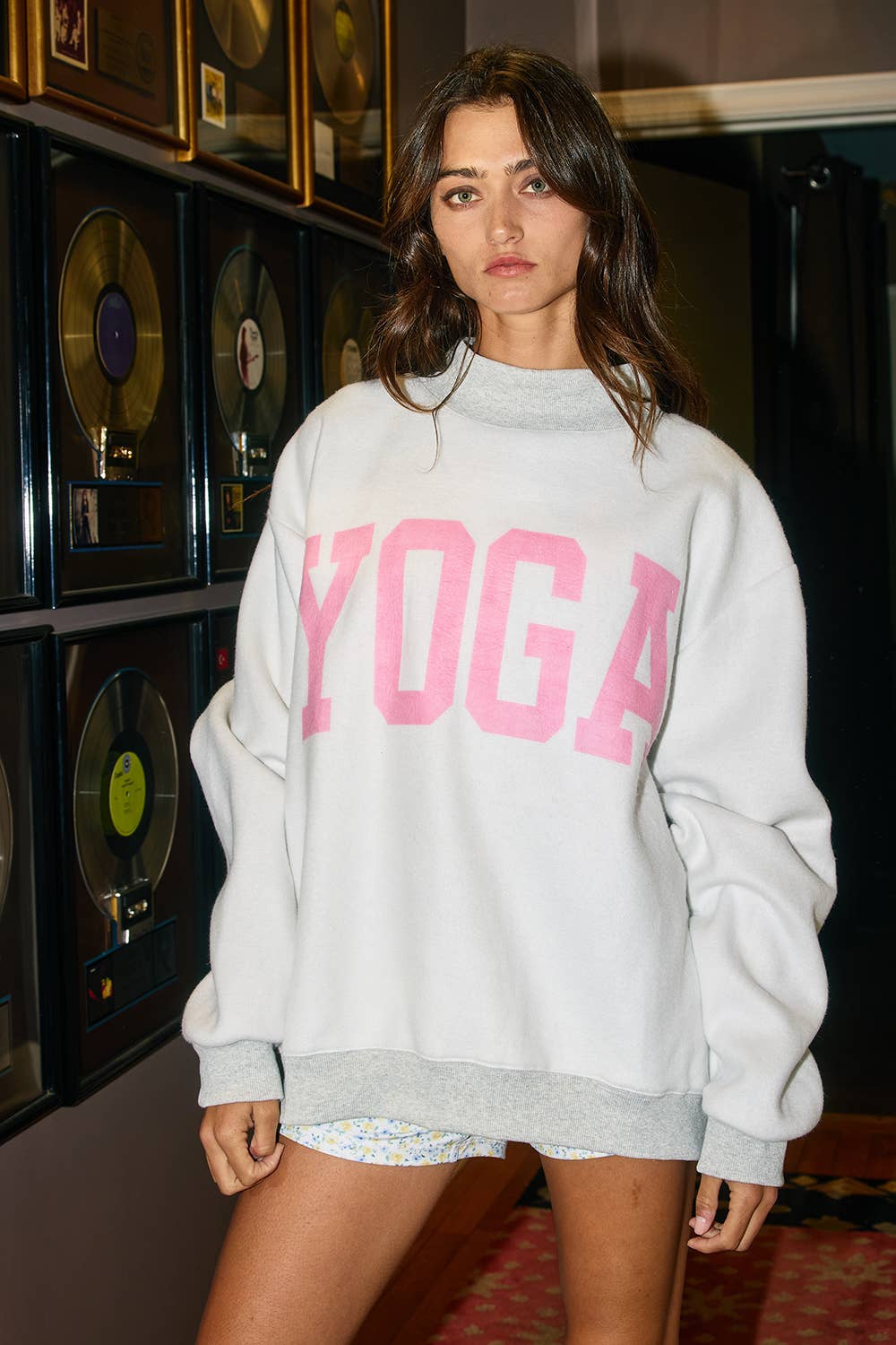 'PILATES & YOGA' Reversible Sweatshirt