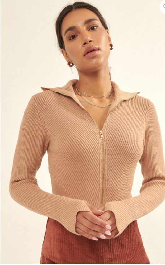 COLLARED BODYSUIT